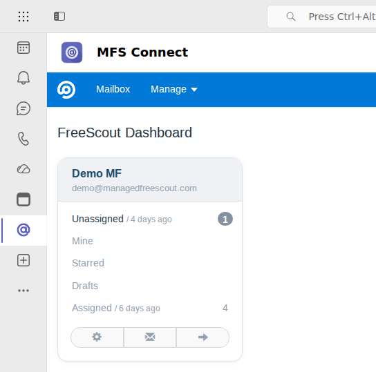 FreeScout in Microsoft Teams on a laptop and a phone