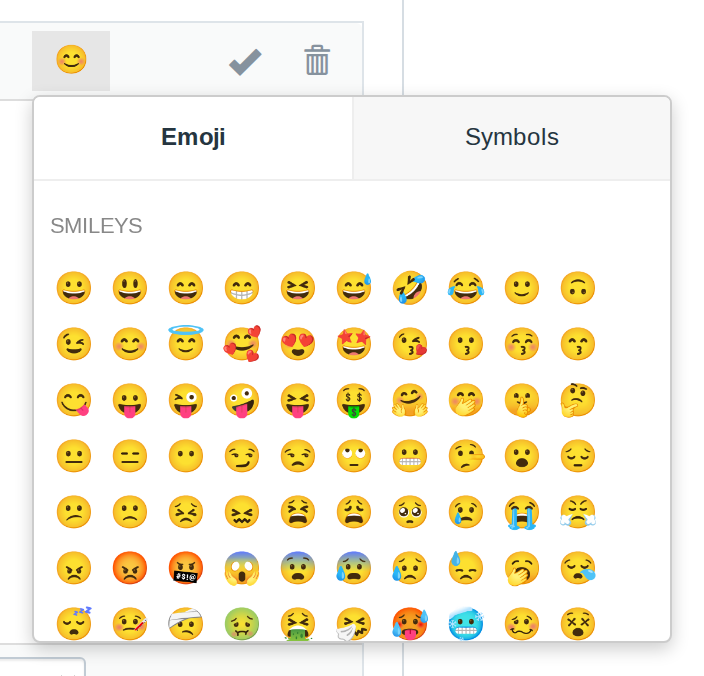 MFS Essentials emoji picker in the FreeScout editor